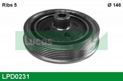 LUCAS ENGINE DRIVE lpd0231 -  Ременный шкив, коленчатый вал